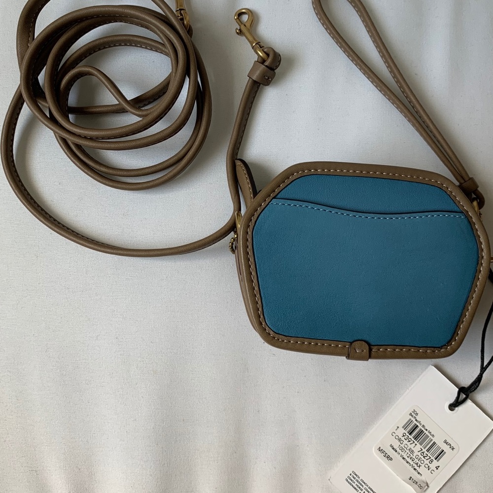 Coach Wrist Wallet - Pacific Blue Multi Color
